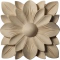 Ekena Millwork Ros05xsprw Springtime Square Rosette 5 W X 5 H 3 4 P Rubberwood 