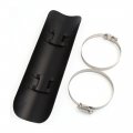 Uxcell Black Exhaust Pipe Cover Straight Guard Muffler Heat Shield Fit For Ironhorse