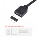 Uxcell Argb Splitter Cable With 3p Connector For 5050 3528 Led 1 To Female 50cm 4 Set