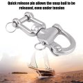 Heavy Duty 316 Stainless Steel Jaw Swivel Snap Shackle Quick Release Pin Small Ring Material Ideal For Sailboat Spinnaker