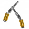 Doitool 6 Pcs Magnetic Pivot Bits Pivoting Holder For Drill Swiveling Tip 1 4 Swivel Bit Hex Handle Chrome Vanadium Steel To