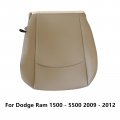 Secosautoparts Driver And Passenger Bottom Replacement Perforated Leather Seat Cover Tan Fit For Dodge Ram 2500 3500 4500 5500