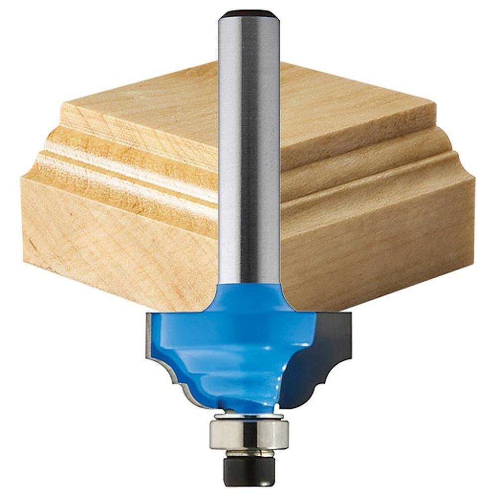 Mini Classic Roman Ogee Router Bit 8mm Carbide 1 4 In Shank Flute Cut
