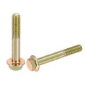 4pcs M10-1 5 X 100mm Metric Flange Hex Cap Bolt Partial Thread Din 6921 Flanged Bolts Hexagon Screws Carbon Steel Zinc Plated 