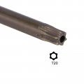 Uxcell T20 Anti Tamper Proof Torx Star Key Bit Wrench L-shape 4 41-inch Long Arm S2 Steel 2 Pcs