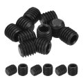 10pcs Hex Socket Grub Screw M5x5mm 304 Stainless Steel Head Set Screws Flat Point Bolt For Door Handles Light Fixture Repair 