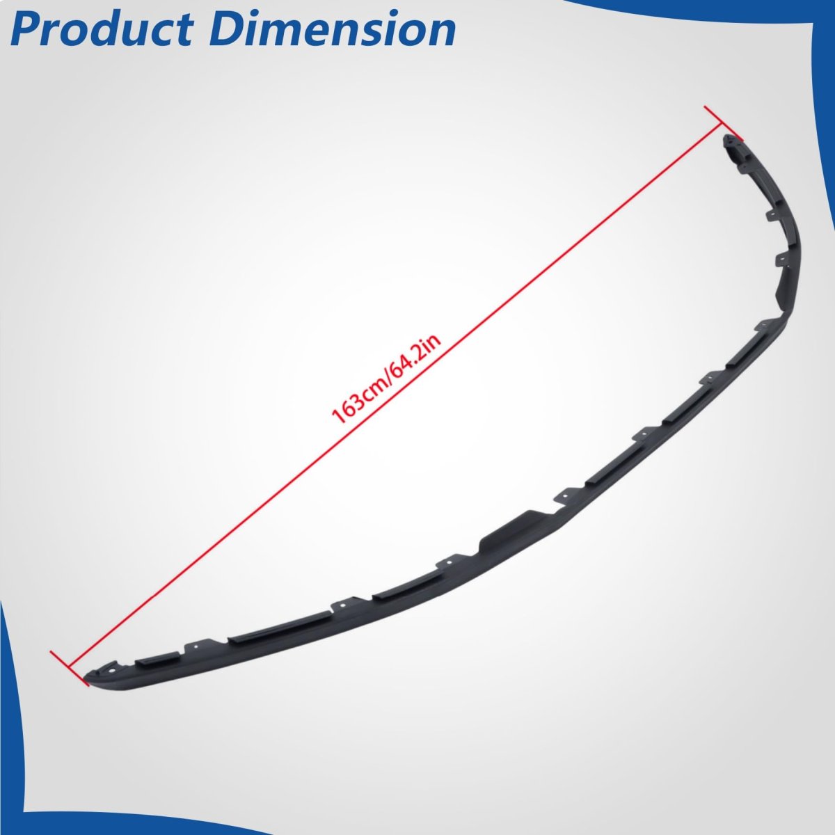 Black Front Bumper Lower Valance Air Dam Deflector For Sierra 1500 2022 2023 2024 Replacement 84225817 Gm1092266 84878764