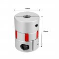 Uxcell 12mm To 19mm Shaft Plum Shaped Coupling Coupler 40mm Diameter 55mm Length Without Through Hole