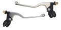 Clutch Brake Lever Set With Perch Cable Adjuster For Kawasaki Suzuki 