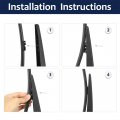 X Autohaux Rear Windshield Wiper Blade Replacement For Hyundai Tucson 2004-2010 Kia Sportage Chevrolet Captiva 2006-2020