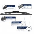 X Autohaux Rear Windshield Wiper Blade Replacement For Hyundai Tucson 2004-2010 Kia Sportage Chevrolet Captiva 2006-2020