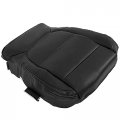 Synthetic Leather Seat Covers Driver Bottom Side For 2019 2020 2021 Silverado Crew Cab Black Lt Wt