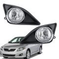 1 Pair Fog Lights Assembly Front Chrome Replacement For Corolla Le Ce Xle Xrs 2009-2010 Left And Right Side W Wiring Switch 