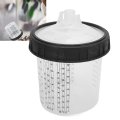 Automotive Paint Tool 23pcs Disposable Mixing Cup Kit With Seal Ring And Lids System 0-600ml 0-20 3oz F110808