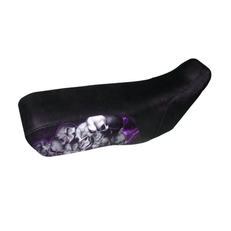 Vps Seat Cover For Honda Atc90 74-78 Purple Lightning Skull Pile