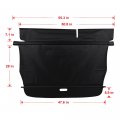 Aintier Trunk Cargo Cover 2016-2023 Fit For Audi Q7 2 0l Black