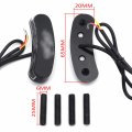 Httmt- Black Ninja Logo Led Mirror Block Off Base Plates Compatible With 2011-2015 Kawasak Zx-10r P N Mt222-018a-bk-ninja A