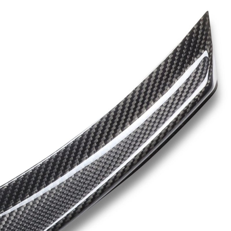 Auto Dynasty V-style Rear Car Trunk Lid Spoiler For Honda Accord Sedan 2013-2017 Glossy Black Carbon Fiber