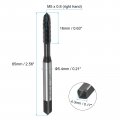 Uxcell 4pcs Metric Spiral Point Thread Taps M5 X 0 8 H2 Nitride Coated Screw Tap Fully Ground High Speed Steel 6542 Machine