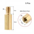 Uxcell M5x15mm 7mm Male-female Brass Hex Pcb Motherboard Spacer Standoff For Fpv Drone Quadcopter Computer Circuit Board 5pcs