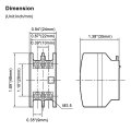 Baomain Auxiliary Contact Ua-2 1a1b Top Mount For Mc-25b Gmc-22 Magnetic Ac Contactor Ul