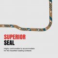 Os30061c1 Oil Pan Gasket Set Rubber Formulation For Imperfect Sealing Surfaces Stock Size