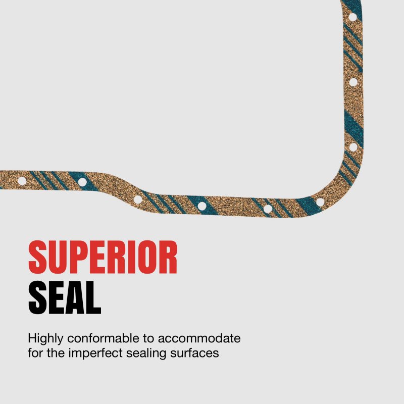 Os30061c1 Oil Pan Gasket Set Rubber Formulation For Imperfect Sealing Surfaces Stock Size