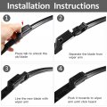 X Autohaux 27 In 25 Front Windshield Wiper Blades For Buick Verano
