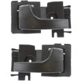 Interior Door Handle Pair Ford Mustang 1979 1993 Front Or Rear Driver And Passenger Side Black Plastic Replacement For 