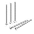 15 Pcs 1 4 Inches-20x3-1 2 Inches Machine Screw Phillips Pan Cross Head Fasteners Bolts 304 Stainless Steel Silver For Wall 