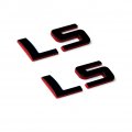 Yoaoo 2x Oem Ls Nameplate Emblem Badges 3d Decal For Sierra Silverado Redline