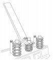 Performance Tool W84002 Valve Spring Compressor For Gm 8 Cylinder Engines Access Train Components Without Removing Head