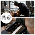 24pcs M3 Round Connector Nuts 304 Stainless Steel Coupling 5mm 0 2 Length Sleeve Rod Bar Stud Nut For Bracket M3x5x6mm 