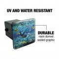 Coral Reef Diving Dolphin Pals Tow Trailer Hitch Cover Plug Insert