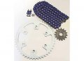 Fits Honda Xr400r 400 R Blue O Ring Chain And Sprocket 14 48 114l