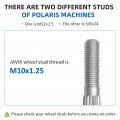 Javik Rear Front Wheel Studs For Can Am Outlander Renegade 1000 850 800 650 570 500 450 2012-2021 8pcs