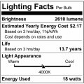 Satco S12448 Led High-lumen A21 Filament Bulb 150w Replacement White 18 5 Watts