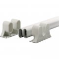 Prime-line K 5167 36 In L Steel Reinforced White Vinyl Push Bar For Hinged Swinging Screen Doors Single Pack 