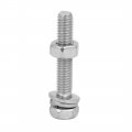 Uxcell M6 X 35mm 304 Stainless Steel Phillips Hex Head Bolts Nuts W Washers 6 Sets