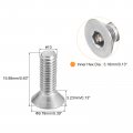 Uxcell 10-32x5 8 Flat Countersunk Head Socket Cap Screws 50pcs 304 Stainless Steel Hex Full Thread Bolts