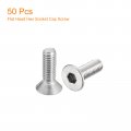 Uxcell 10-32x5 8 Flat Countersunk Head Socket Cap Screws 50pcs 304 Stainless Steel Hex Full Thread Bolts
