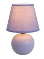 Simple Designs Lt2008-prp Mini Ceramic Globe Table Lamp Purple 