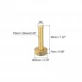Uxcell Knurled Thumb Screws M8x40mm Flat Brass Bolts Grip Knobs Fasteners For Pc Electronic Mechanical