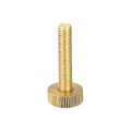 Uxcell Knurled Thumb Screws M8x40mm Flat Brass Bolts Grip Knobs Fasteners For Pc Electronic Mechanical