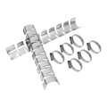 Tcmt Exhaust Muffler Pipe Heat Shield Cover Guard 6pcs Clamps Fits For 13-18 Bmw R1200gs