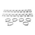 Tcmt Exhaust Muffler Pipe Heat Shield Cover Guard 6pcs Clamps Fits For 13-18 Bmw R1200gs