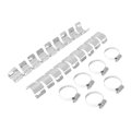 Tcmt Exhaust Muffler Pipe Heat Shield Cover Guard 6pcs Clamps Fits For 13-18 Bmw R1200gs
