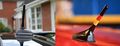 Black Yellow Red Flag 3 Inch Short Roof Top Real Antenna For All Mini Cooper Models 