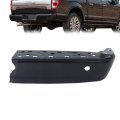 Black Rear Bumper End Passenger Side Replacement For F150 2021-2023 Without Auto Park Sensors Hole With Assist 