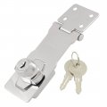 Uxcell Cabinet Drawer Gate Doors Locking Hasp With 2 Keys 4 Inches